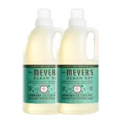 【Mrs.Meyers 梅耶夫人】草本香氛濃縮洗衣精 1800ml x2入(抗污 去漬酵素 溫和潔淨 增豔亮澤)