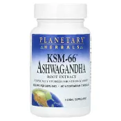 【iHerb】Planetary Herbals, KSM-66® 南非醉茄根提取物，60 粒素食膠囊（每粒膠囊 300 毫克）
