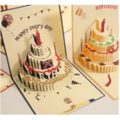 現貨 聲光音樂卡片 燈光音樂3D賀卡 立體生日賀卡 生日卡片 立體生日快樂卡片 生日禮物 賀卡 卡片 立體卡片