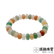 【琪臻珠寶】天然多寶彩東菱玉算盤珠手珠手串(10mm算盤珠_開運招財_隨機出貨)