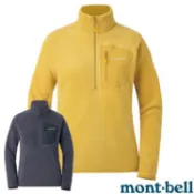 MONT-BELL 女 CP100 PULLOVER 舒適輕量保暖刷毛上衣.排汗休閒衫.中層衣/CLIMAPLUS 100薄刷毛.彈性透氣/ 1106594