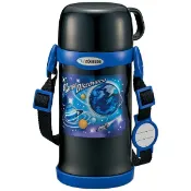 family2日本生活精品館 日本 【ZOJIRUSHI】兒童保溫保冷壺/吸管杯-黑600ml SC-ZT60-BA