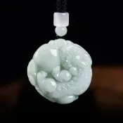 【Paiya 派亞】天然緬甸A貨翡翠通財如意貔貅冰種玉石吊墜皮丘掛件男女款