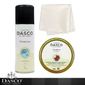 DASCO 伯爵 英國 鞋保養銷售冠軍組 防水防污劑+皮革防水保養油+超細纖維拋光布