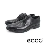ecco(男)Melbourne 男士真皮德比鞋 男鞋-黑色