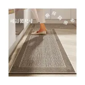 (店+)[可訂製]2023新款廚房地墊防滑防油防水專用地毯傢用長條墊子耐臟吸水腳墊