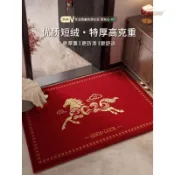 Lumi 地墊 腳踏墊 地墊玄關 過年地墊 紅色地墊 玄關腳踏墊 新年地墊 大門地墊 進門地墊 刮泥地墊 馬年紅色喜