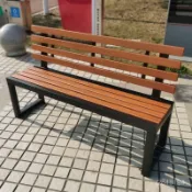 【含稅免運】公園椅 戶外椅子 室外椅 戶外休閒椅 戶外長椅 公園椅長椅戶外休閒凳子防腐木排椅庭院休息長凳子室外塑木長條凳