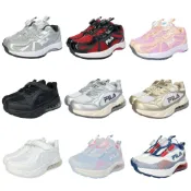 (店+)【FILA】Fila 童鞋 氣墊鞋 旋鈕鞋 機能鞋矯正鞋 旋轉鈕扣 男童女童 大童 中童 康特杯 銀色