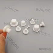 臺灣發貨@白色硅膠小塞子膠塞堵頭防塵孔塞圓孔塞耐高溫T形 實心塞頭膠墊堵