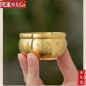 💰玄和緣堂💰純銅聚寶盆水晶元寶擺件招財五帝盆滿缽滿聚財家用辦公招財0907 招財進寶 風生水起 招財流水