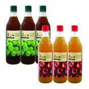 【百利市購物中心】【台糖】水果醋600ml(蘋果醋*3瓶+梅子醋*3瓶)