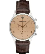 大高雄鐘錶城 EMPORIO ARMANI 亞曼尼AR1878復刻古典紳士計時腕錶/香檳面43mm｜樂天領券現折★全館特惠中★指定刷卡回饋10%