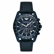 大高雄鐘錶城 EMPORIO ARMANI亞曼尼 AR6132 極限運動時尚計時腕錶/藍面44mm｜樂天領券現折★全館特惠中★指定刷卡回饋10%