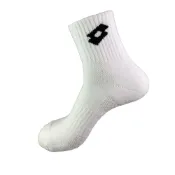 (店+)【LOTTO】樂得 官方 TOP 8 專業機能運動襪  (白底/黑字-LT9CMW0180)
