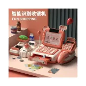 (店+)收銀機玩具兒童過家家女孩玩具仿真便利店超市收銀機掃碼收錢玩具