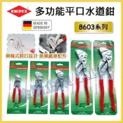 (店+)【天隆五金】德國製 KNIPEX 鍍鉻 多功能水道鉗 8603 機器戰警 平口 水道鉗 固定鉗 幫浦鉗 水泵鉗 水管鉗