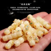 🔥文玩配飾爆款🔥【送贈品】純天然蜜蠟琥珀日月星辰配飾腰珠隔珠高檔文玩佛珠手串diy配件🔥盤串必選🔥