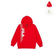 【FILA】KIDS 孩童款 長袖連帽T恤-紅色 1TEY-8904-RD