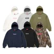 (店+)【SUPREME】Supreme Box Logo 刷毛 帽T 黑/灰/落葉/海軍藍/綠/白 FW25SW14
