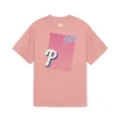 【MLB】短袖T恤 Monogram系列 費城費城人隊(3ATSM0344-10PKM)