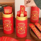 ✨臺灣出貨✨蛇年好運上上籤抽籤桶高級利是封新年活動道具空白卡片紅包盲盒籤