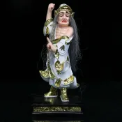 樹脂黑白無常七爺八爺 謝範供奉將軍二爺陰神神像擺件 家居家用 佛像 宗教用品 台灣出貨 0822