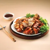 海鴻飯店 萬巒豬腳(豬腳940g、醬料255g)*2組