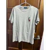  全新未穿過 Polo Ralph Lauren 年度熱銷刺繡彩大馬圓領素面短袖T恤/灰色L 男生衣服 素色經典馬LOGO