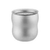 TEMPEST 純鈦泡茶器 255ml 雙層純鈦泡茶器 雙層鈦隔熱 泡茶器 精細濾網茶杯 戶外茶具套裝 鈦茶壺 鈦茶杯