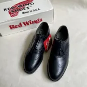 美國製造 Red Wing 8701 Wingtip Oxford 非真皮鋼頭雕花牛津皮鞋 庫藏新品 古著vintage