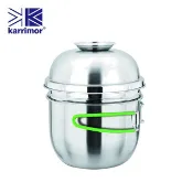 Karrimor 英國 304不鏽鋼多用折疊柄快餐杯 KA-B1141B 附蓋