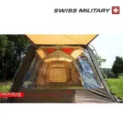 【露營趣】中和 SWISS MILITARY S3T3T017 豪華圓頂別墅帳專用透明防風掛窗 適用S3T3T015