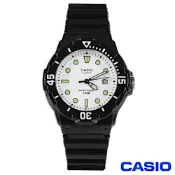 CASIO 卡西歐 潛水風運動休閒腕錶(LRW-200H-7E1)-白x/螢光刻度/34mm