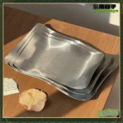 復古長方盤ins風高顏值點心盤甜品托盤商用異形波浪盤燒烤盤淺盤可開發票✅樂活日子🌟臺灣出貨🌟