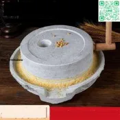 【可統編磨盤老石磨天然小石磨青石手你豆漿嘰
