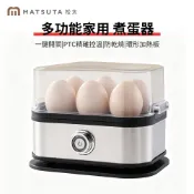 【MatsuTa 松太】 不銹鋼煮蛋器 小型迷你器 便攜煮蛋機 廚房蒸蛋器 家用早餐機 多功能煮蛋