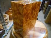 100%全黃金樟樹瘤(6面)造型金磚閃花重油味道濃郁特價出清僅此1組