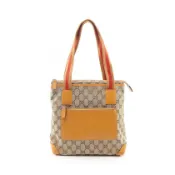 【DOKODEMO】【二手】Gucci GUCCI 托特包 GG 帆布 019 0402 米色/ブラウン帆布皮革托特包 女士二手 B