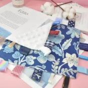 安撫巾 手作安撫巾 手搖鈴安撫巾 寶寶彩色標籤柔軟安撫巾 果漾妮妮【PP142】