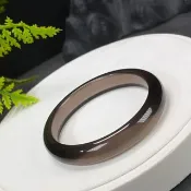 棕褐色 亞利桑那隕石手鐲 冰透如意寶珠 58mm