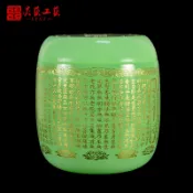 協貿國際日用品生活4館 千年不朽 精拋光佛教經文流金 琉璃 骨灰桶 骨灰壇 骨灰罐