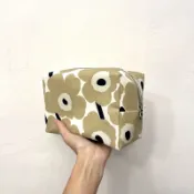 芬蘭Marimekko專櫃正品布手作化妝包奶茶花