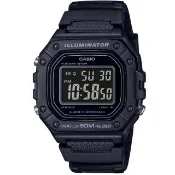 【CASIO 卡西歐】卡西歐野戰電子錶-黑(W-218H-1B 原廠錶盒精裝版)
