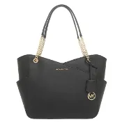 【美麗小舖】MICHAEL KORS MK 黑色 十字紋防刮真皮 托特包 肩背包 手提包 嘴唇包-M58239