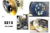 傑暘國際 全新 BENZ S213 HHC BRAKES 專用 370mm 後加大碟雙片式 劃線 浮動碟 電子手煞