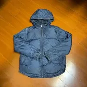 (Size M) Levi’s 海軍藍色保暖羽絨兩穿連帽外套（3204）