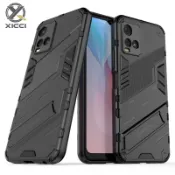 XICCI適用於Vivo V21E Y73 2021 Y72 5G Y21 Y33S手機殼朋克豪華支架TPU框架外殼