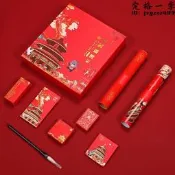 新年對聯禮盒年禮2021牛年春節新年對聯紅包創意禮盒春聯裝飾