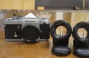 稀有美機 Nikon F2  尖頭眼平觀景器DE-1+Nikkor-S.C. Auto 50mm F1.4 FM2 F